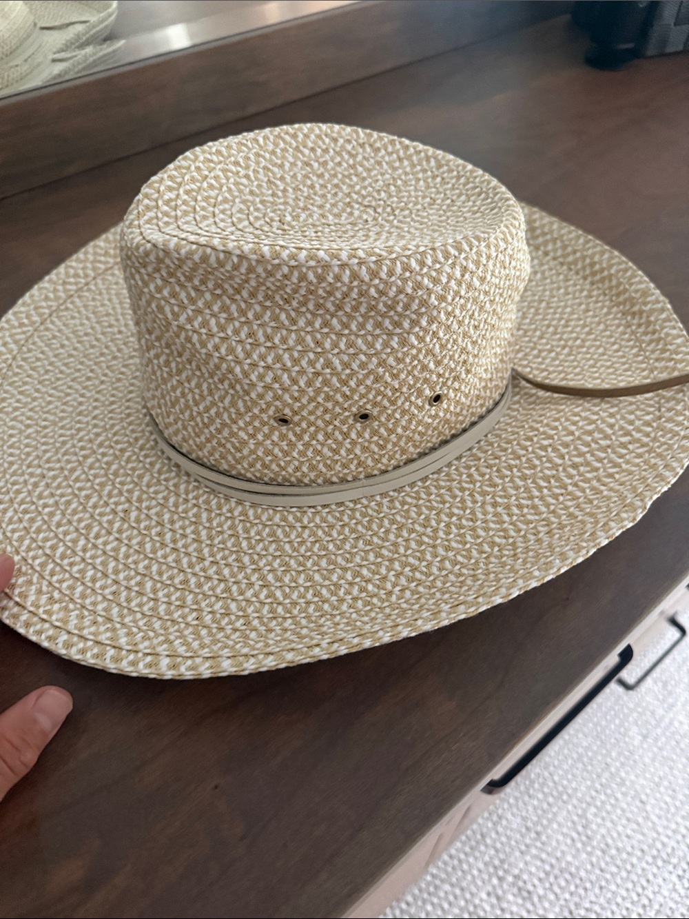 Eric javits Bonanza Straw Western Hat - Picture 8 of 9